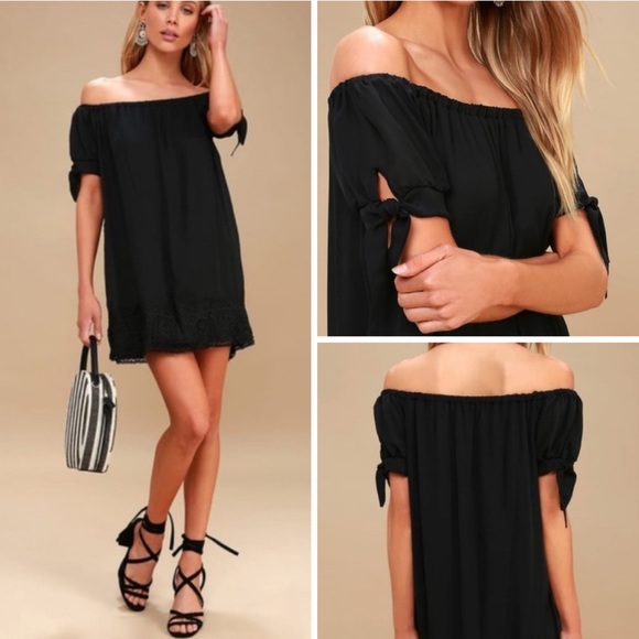 Lulus Dresses & Skirts - Lulu’s Moment in the Sun Lace Dress Black XS NWT